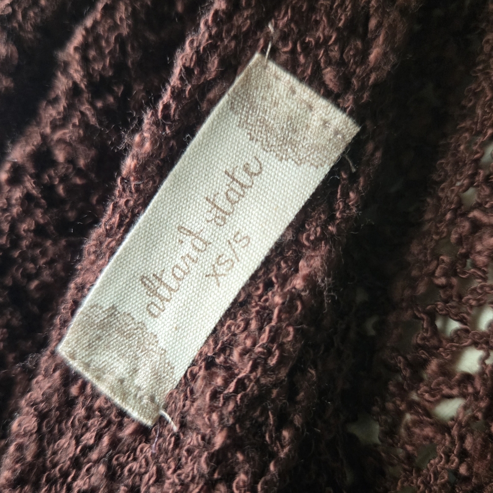 Altar’d State Twist Back Knit Sweater 🍷 Boho Cozy Fall Vibes XS/S - Picture 5 of 6